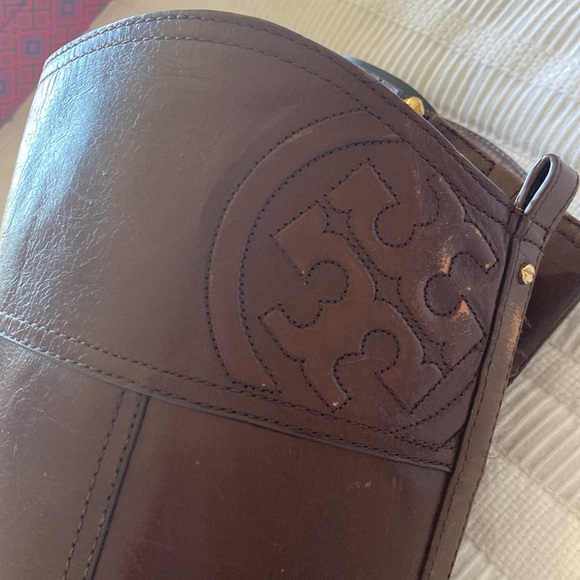 Tory Birch Brown Leather Riding Boots - Picture 2 of 7
